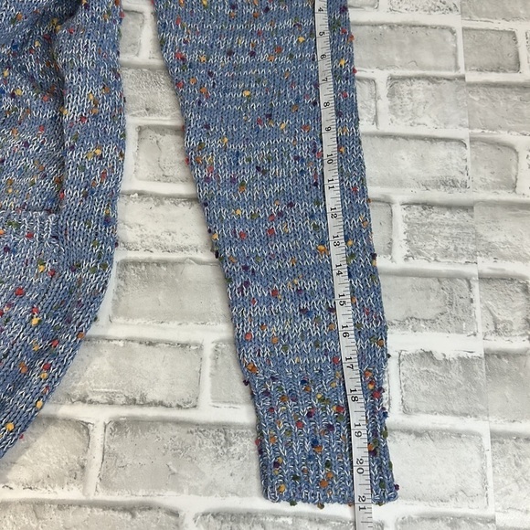 Blakeley women’s multicolored confetti open front knit sweater. Two pockets. EUC - Picture 10 of 12